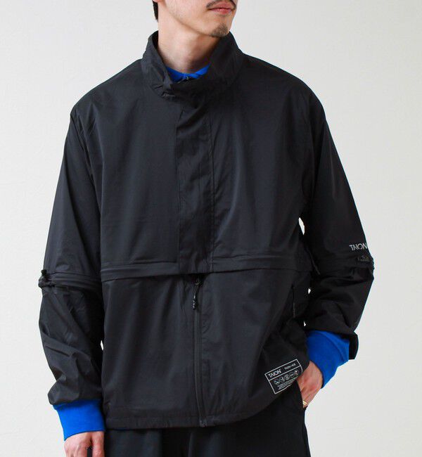 GLOSTER「【TAION/タイオン】HI-NECK W-ZIP DETACHABLE LIGHT JACKET」|ブルゾン・スタジャン|
