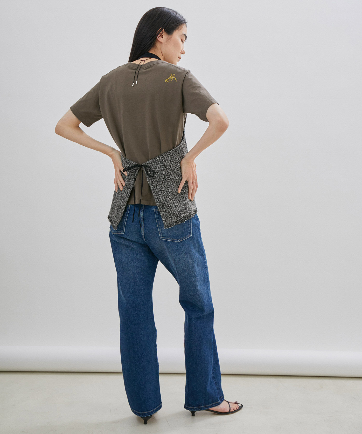 SALON adam et rope'「【サステナブル】ツイードジレ/ベスト」|ベスト・ジレ|