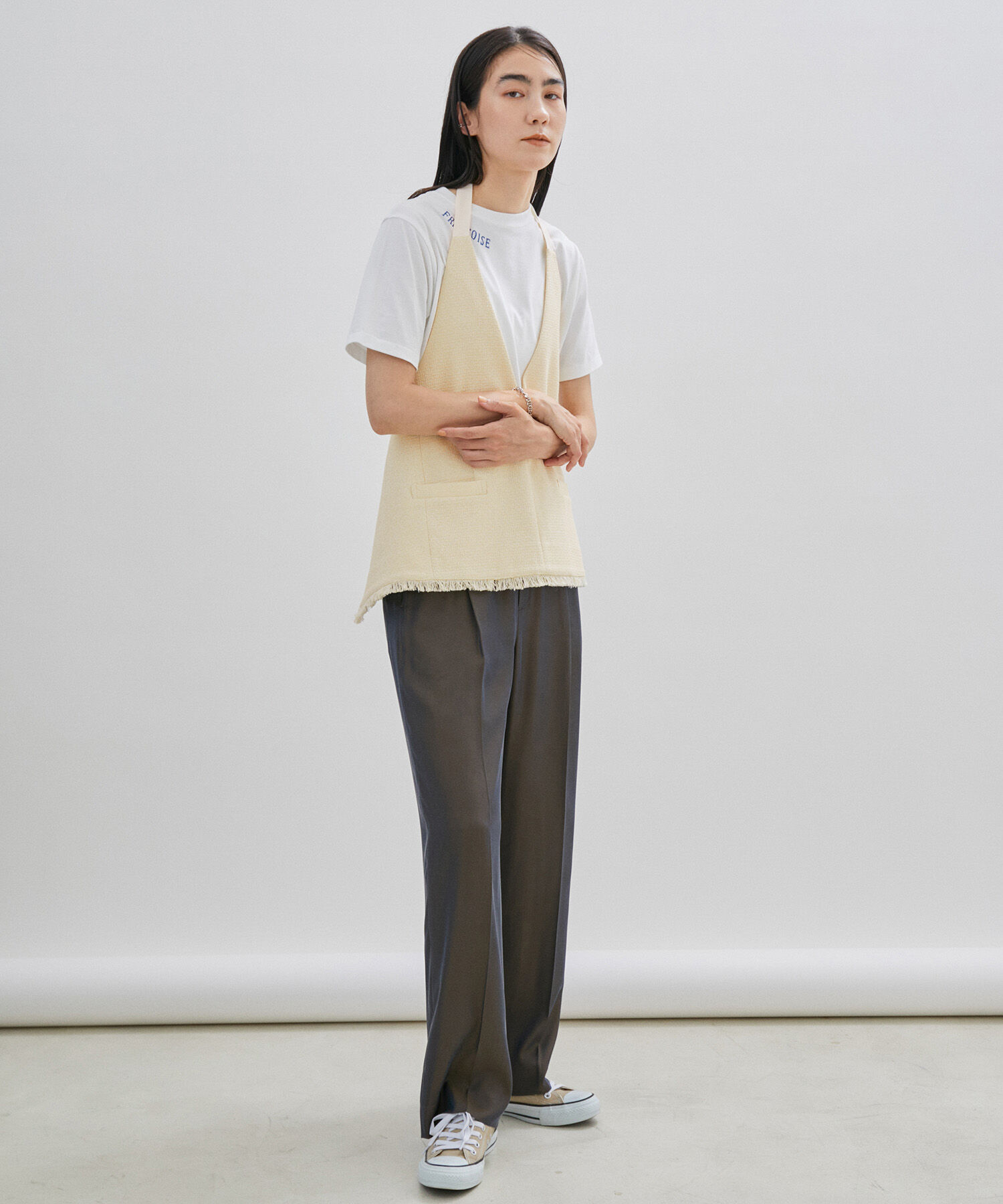 SALON adam et rope'「【サステナブル】ツイードジレ/ベスト」|ベスト・ジレ|