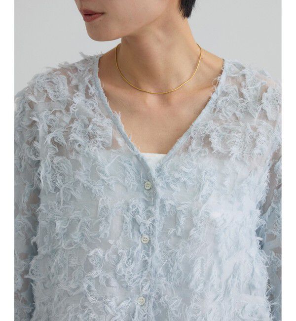 SALON adam et rope'「モチーフカットジャガードブラウス」|シャツ・ブラウス|