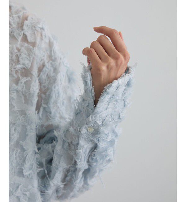 SALON adam et rope'「モチーフカットジャガードブラウス」|シャツ・ブラウス|