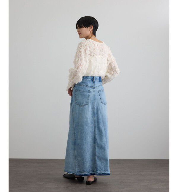 SALON adam et rope'「モチーフカットジャガードブラウス」|シャツ・ブラウス|