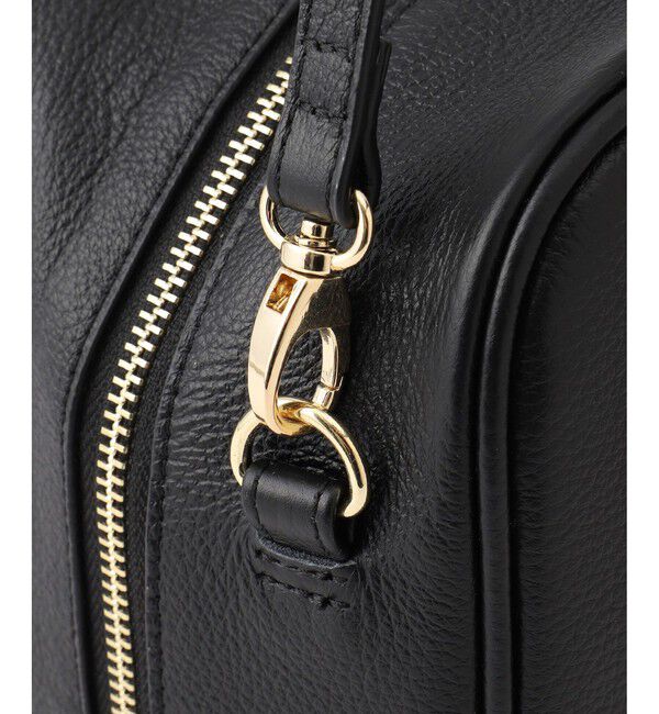 SALON adam et rope'「【WEB限定】【WS（ドゥーブル）】チャーム付きナチュラルレザー2WAYキューブバッグ」|ショルダー・メッセンジャー|