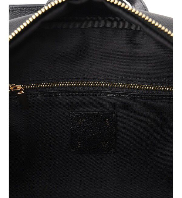 SALON adam et rope'「【WEB限定】【WS（ドゥーブル）】チャーム付きナチュラルレザー2WAYキューブバッグ」|ショルダー・メッセンジャー|