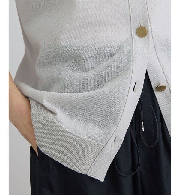 SALON adam et rope'「【WEB限定】ドライタッチメタルボタンニットジレ / ベスト［洗える］」|ベスト・ジレ|