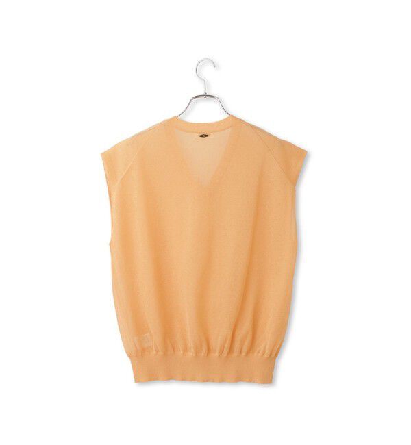SALON adam et rope'「コットンリネンシアーVネックベスト」|ベスト・ジレ|