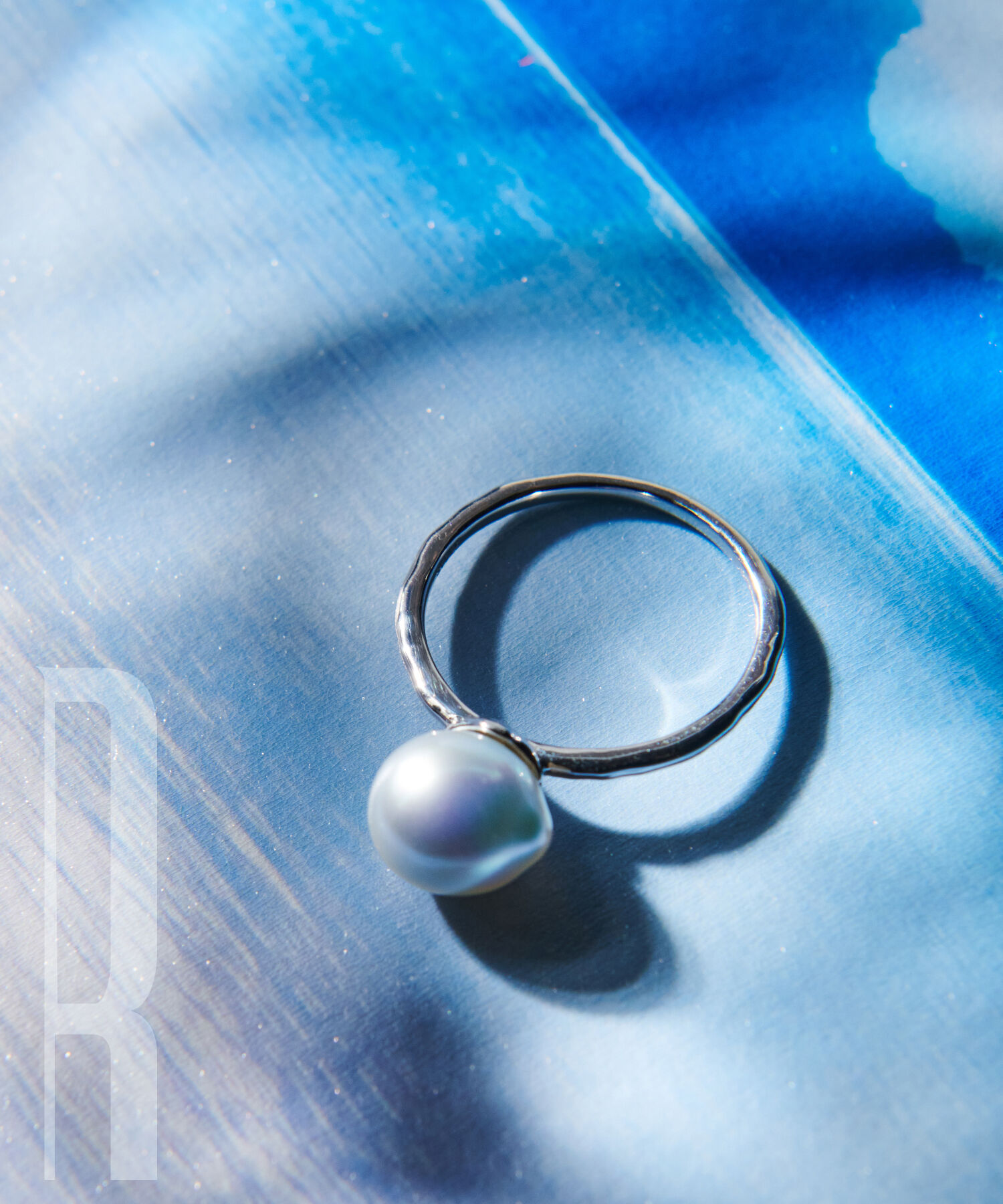 ROP&Eacute;「R（ロペ アール）あこやナチュラルブルーパール1粒リング」|リング|シルバー(93)