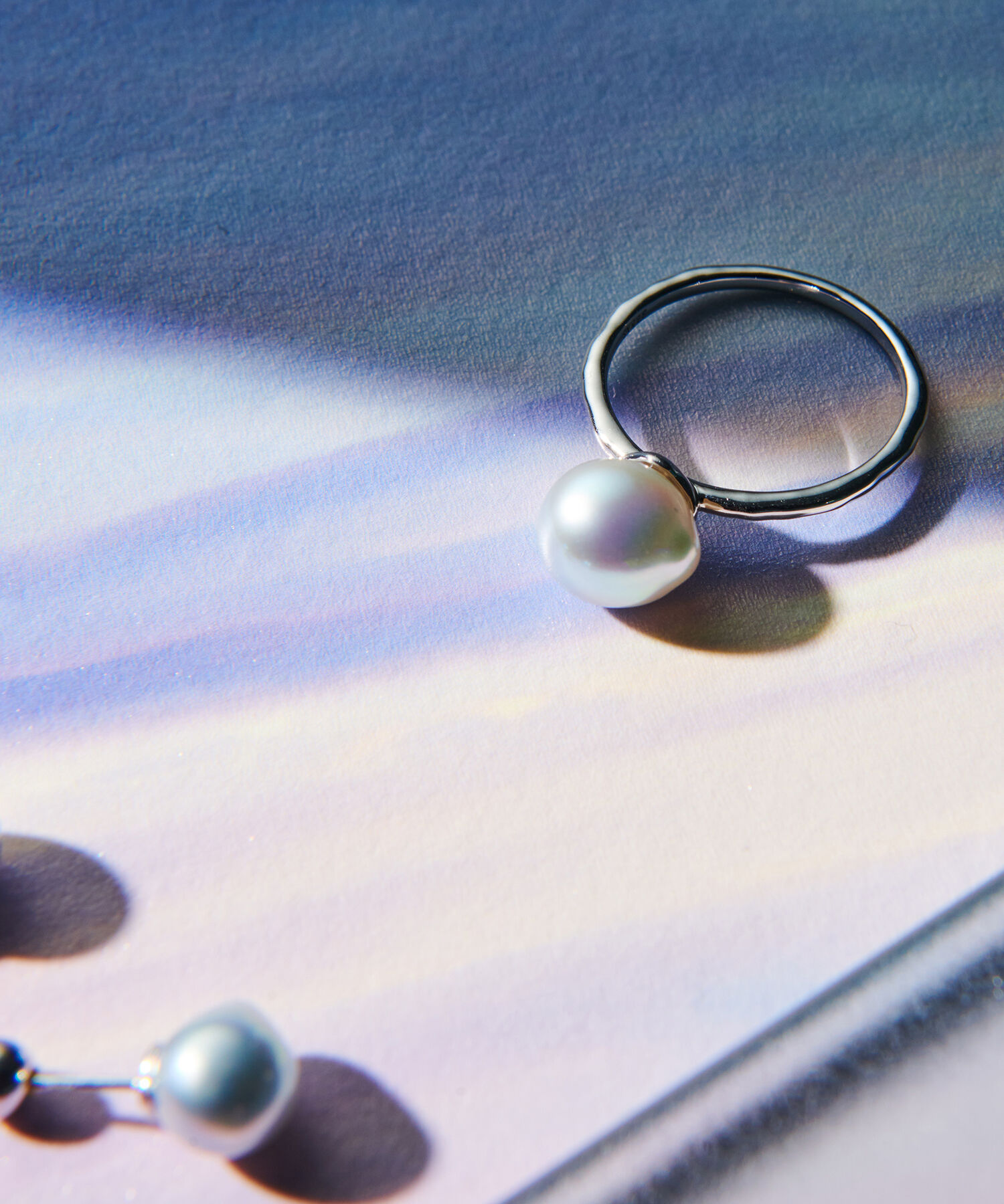 ROP&Eacute;「R（ロペ アール）あこやナチュラルブルーパール1粒リング」|リング|