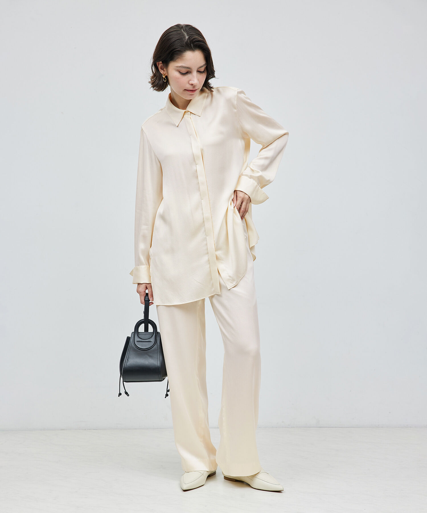 ROPE「ウォッシャブルシルクイージーパンツ【セットアップ対応】【雑誌掲載】」|その他|