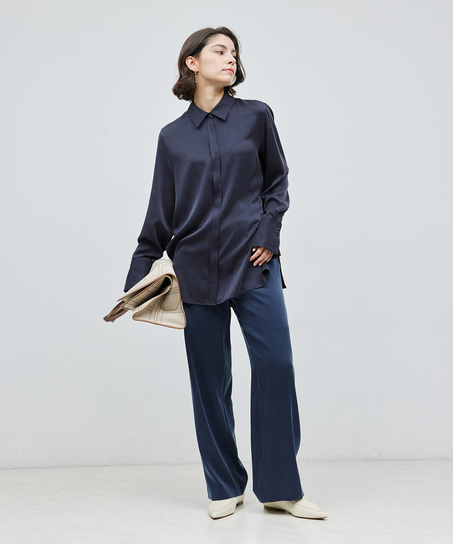 ROPE「ウォッシャブルシルクイージーパンツ【セットアップ対応】【雑誌掲載】」|その他|