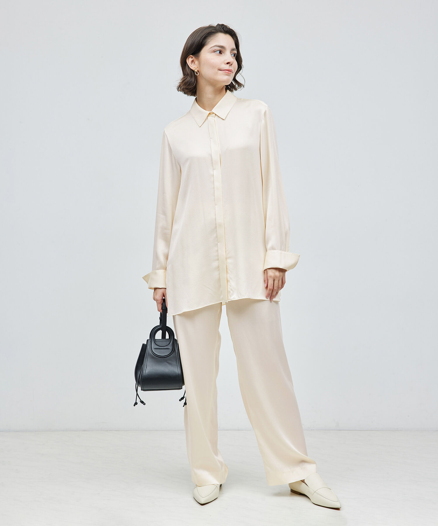 ROPE「ウォッシャブルシルクイージーパンツ【セットアップ対応】【雑誌掲載】」|その他|