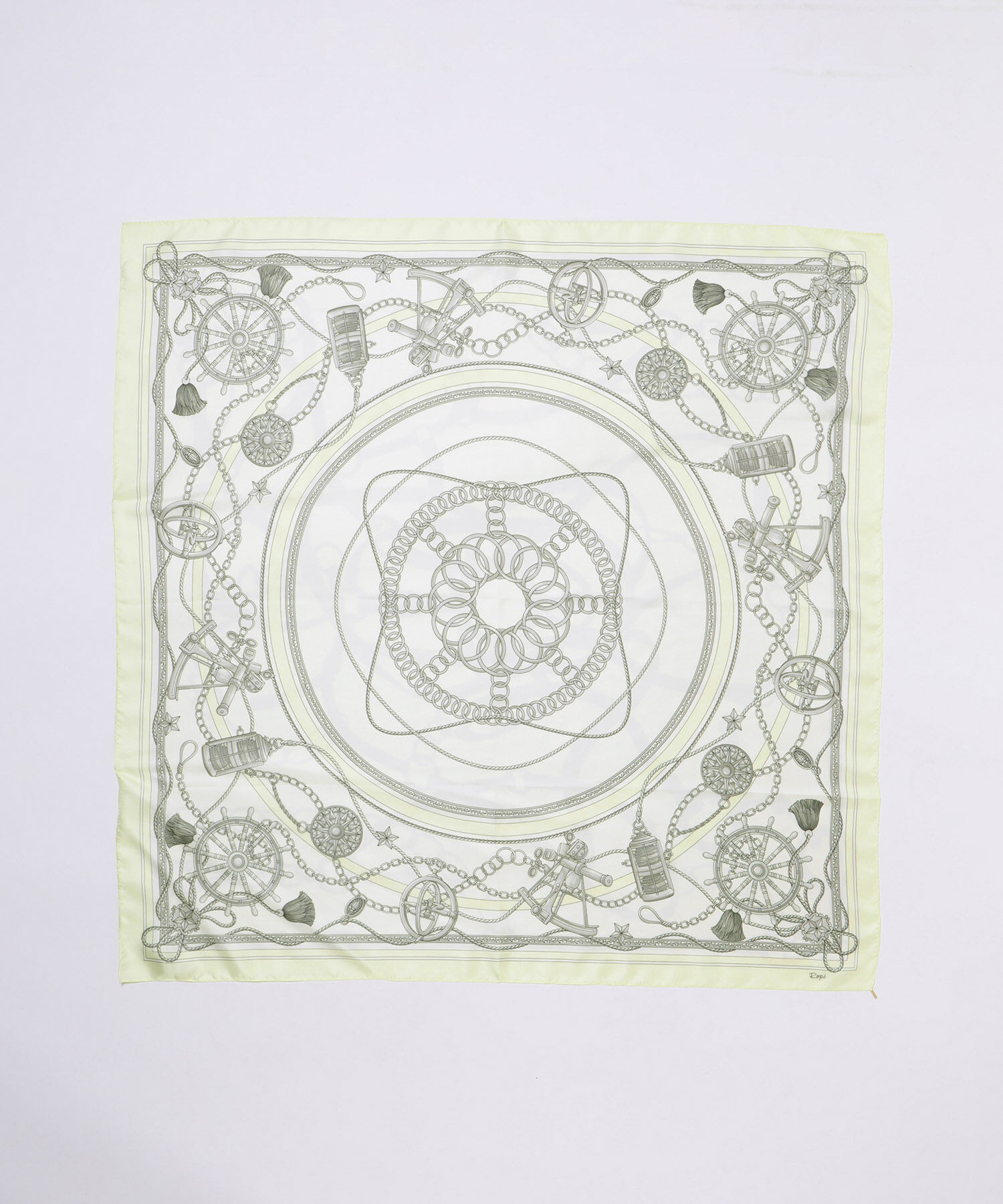 ROPE「シルクスカーフ/Lサイズ」|バンダナ・スカーフ|オフホワイト(15)