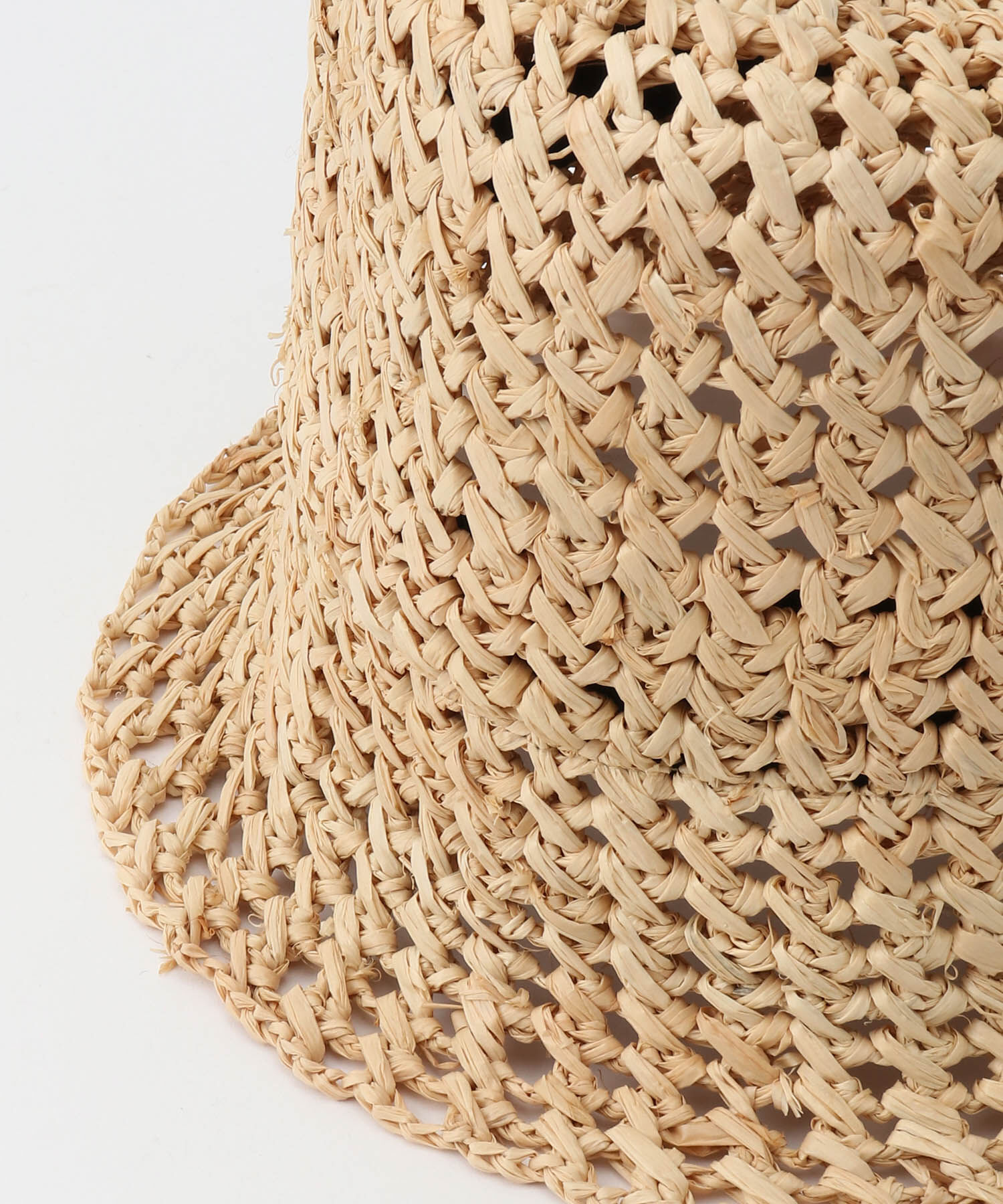 ROPE「透かし編みラフィアバケットハット」|ハット|