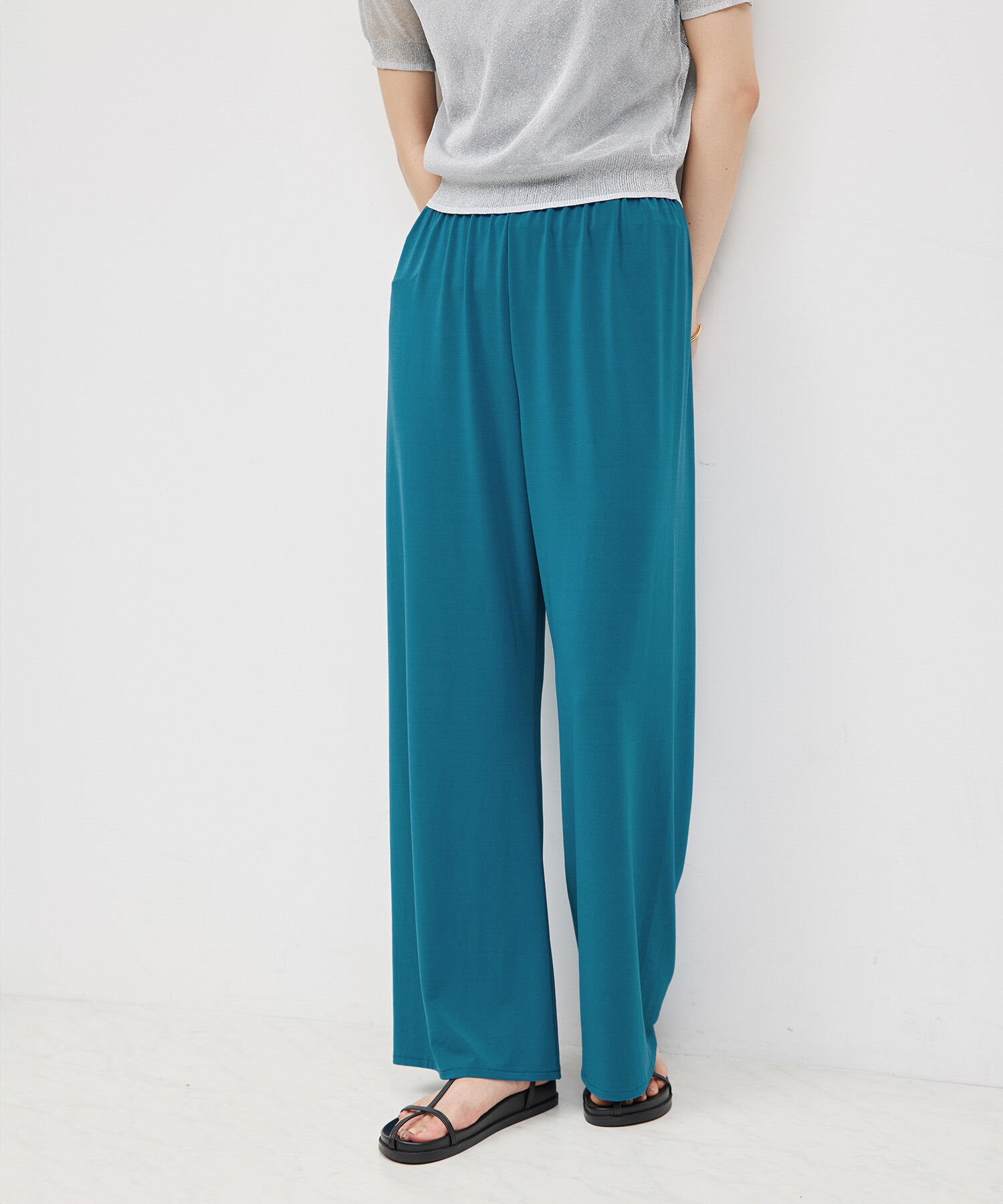 ROPE「トリアセジャージーパンツ」|その他|ブルー系(45)