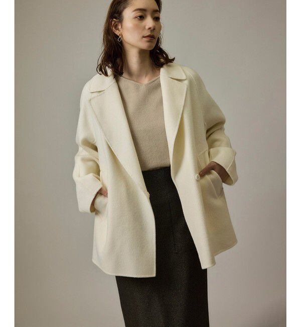 ROPE「ラムウールリバーミドルコート【Sサイズフェア対象】」|ピーコート|オフサブ