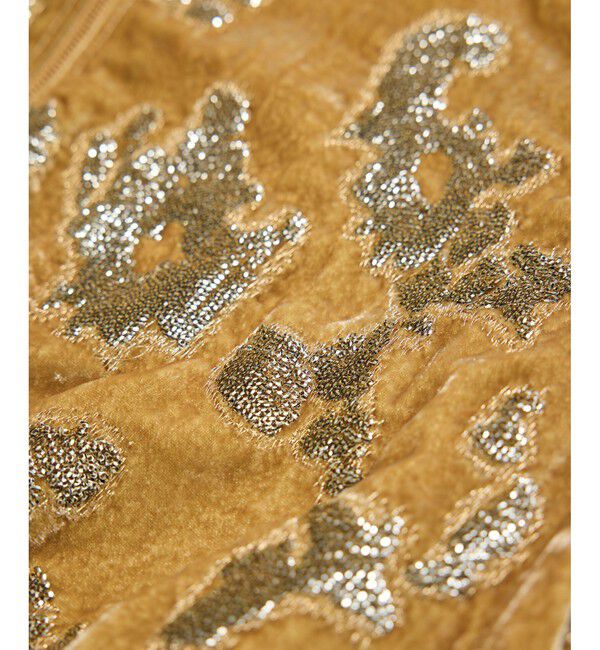 ROPE「スパンコールベロアジップアップブルゾン」|ブルゾン・スタジャン|