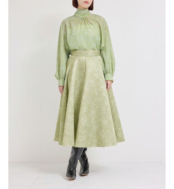 ROPE「ハンドフラワーバックタイブラウス/セットアップ対応」|シャツ・ブラウス|