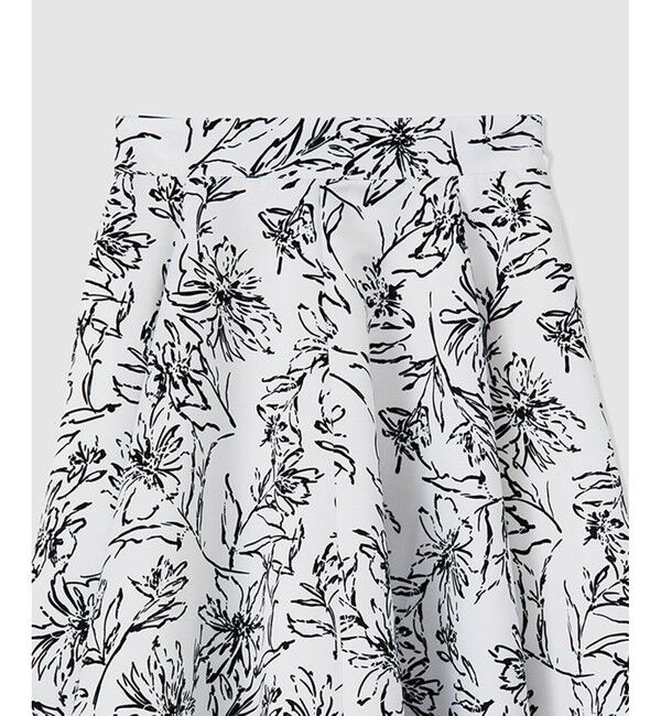 ROPE「ハンドペオントフォルムフレアスカート/セットアップ対応」|スカート|