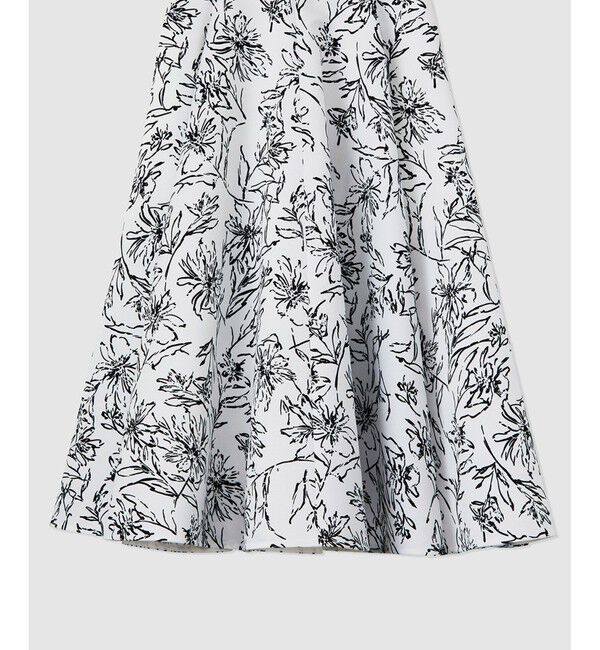 ROPE「ハンドペオントフォルムフレアスカート/セットアップ対応」|スカート|