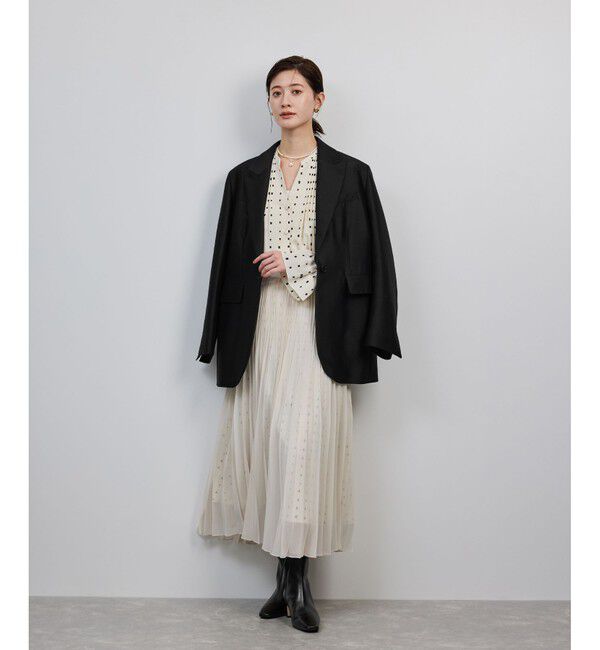 ROPE「シルクウールオーバージャケット」|テーラードジャケット|