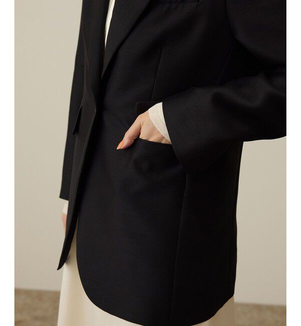 ROPE「シルクウールオーバージャケット」|テーラードジャケット|
