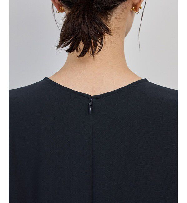 ROPE「トリアセダブルクロスペプラムブラウス/イージーケア」|シャツ・ブラウス|