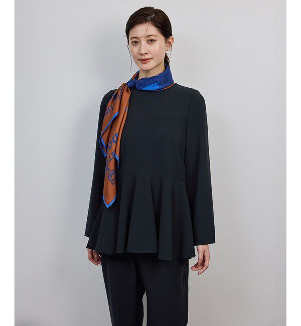 ROPE「トリアセダブルクロスペプラムブラウス/イージーケア」|シャツ・ブラウス|