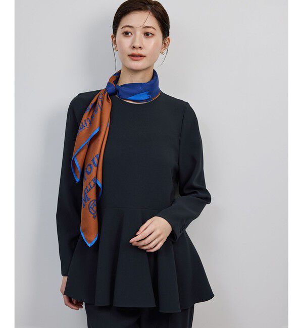 ROPE「トリアセダブルクロスペプラムブラウス/イージーケア」|シャツ・ブラウス|