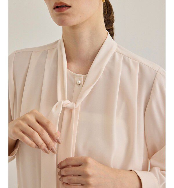 ROPE「【洗える】ボウタイブラウス」|シャツ・ブラウス|