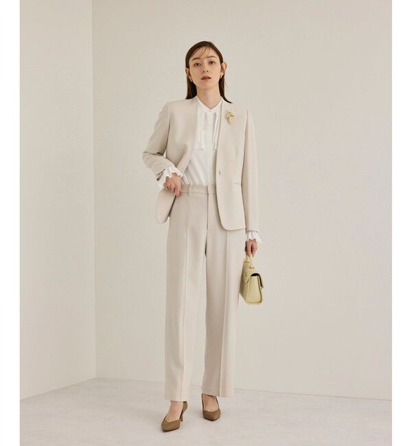 ROPE「【洗える】ダブルヨークギャザーブラウス」|シャツ・ブラウス|