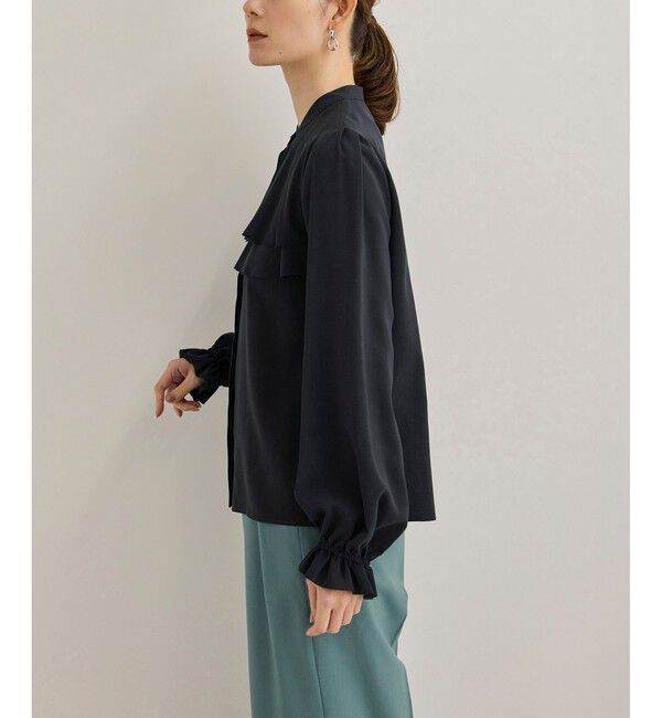 ROPE「【洗える】ダブルヨークギャザーブラウス」|シャツ・ブラウス|
