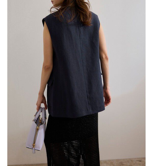 ROPE「尾州リネンオーバーロングジレ」|ベスト・ジレ|