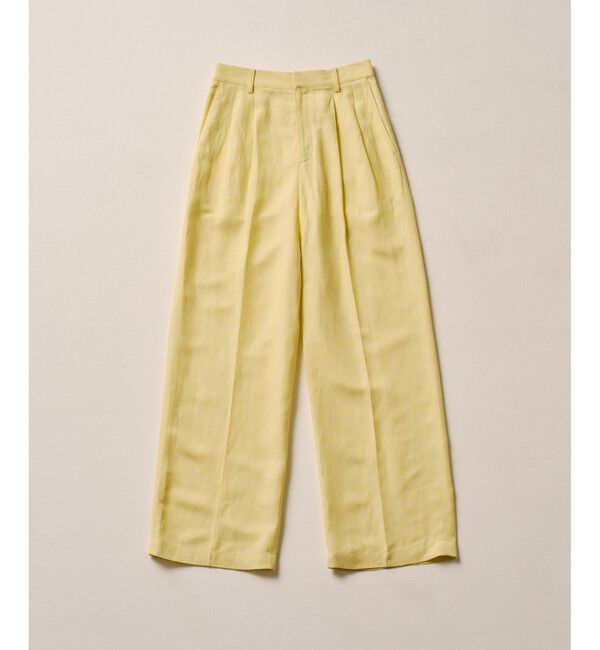 ROPE「レーヨンリネン センタープレスパンツ【セットアップジャケット・ワンピース対応】」|チノ|