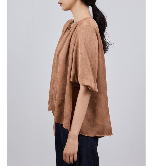 ROPE「楊柳スキッパーブラウス/イージーケア」|シャツ・ブラウス|