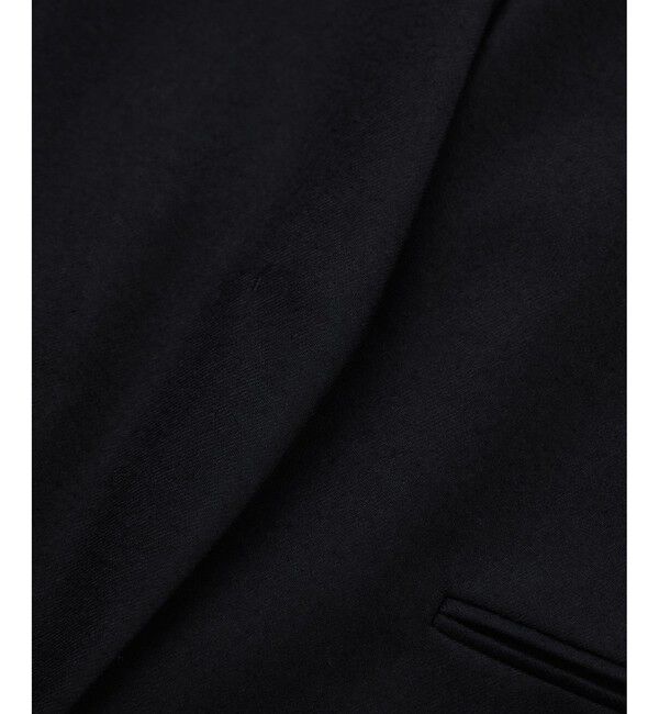 ROPE「ウールレーヨンノーカラージャケット(無地/ヘリンボーン)/セットアップ対応」|ノーカラージャケット|