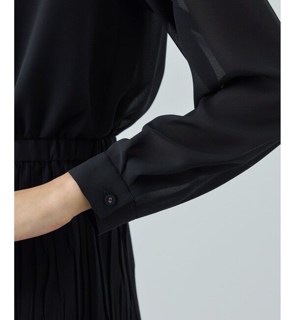 ROPE「ジョーゼットシフォンプリーツワンピース/26SS」|ワンピース|