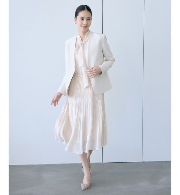 ROPE「ジョーゼットシフォンプリーツワンピース/26SS」|ワンピース|