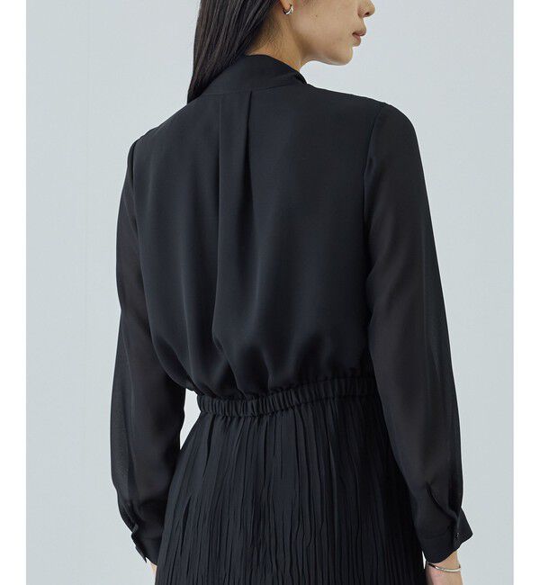 ROPE「ジョーゼットシフォンプリーツワンピース/26SS」|ワンピース|