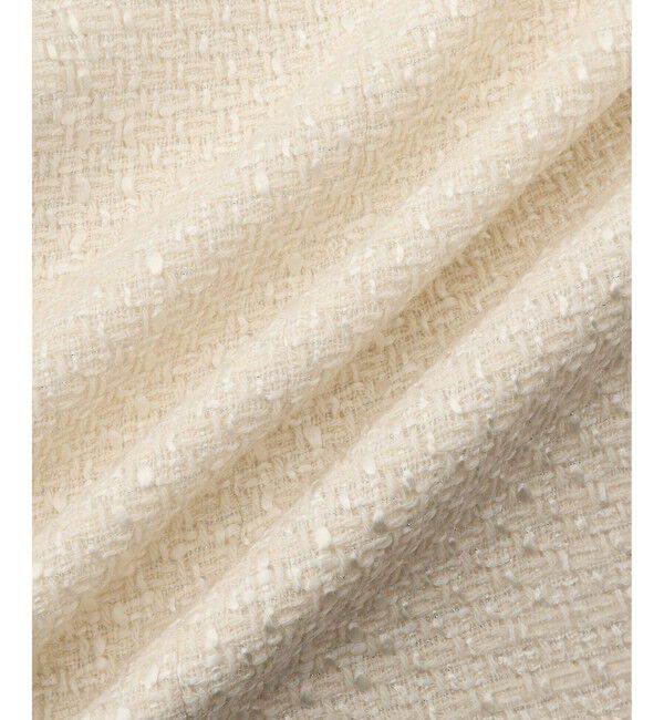 ROPE「ミックスツイードノーカラージャケット/26SS」|ノーカラージャケット|