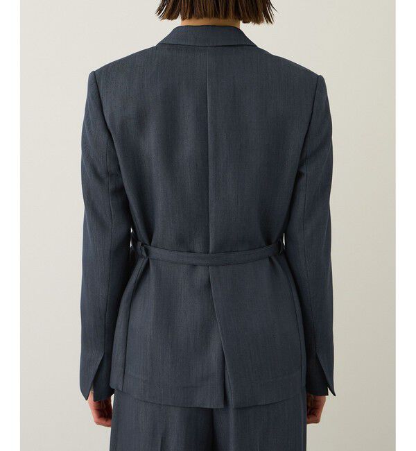 ROPE「ウエストシェイプ ベルテッドシングルジャケット/セットアップ対応」|テーラードジャケット|