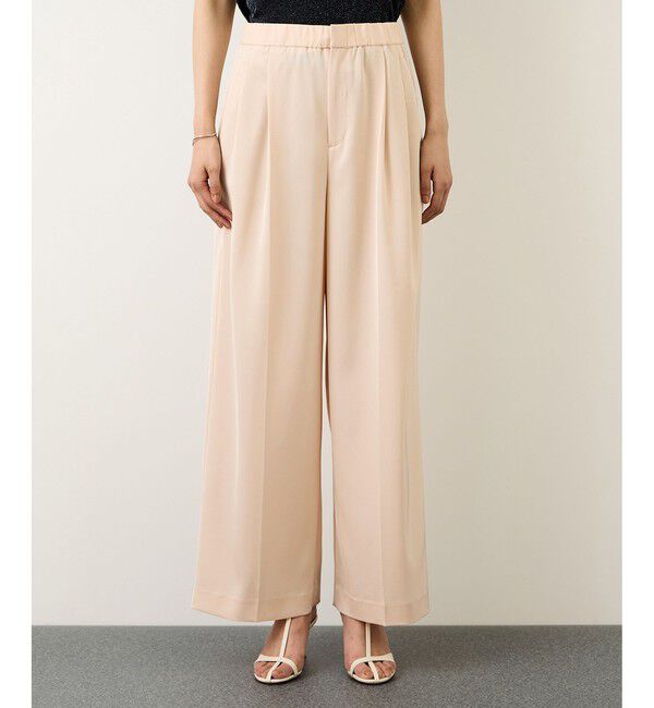 ROPE「イージータックワイドパンツ/セットアップ対応・イージーケア」|チノ|