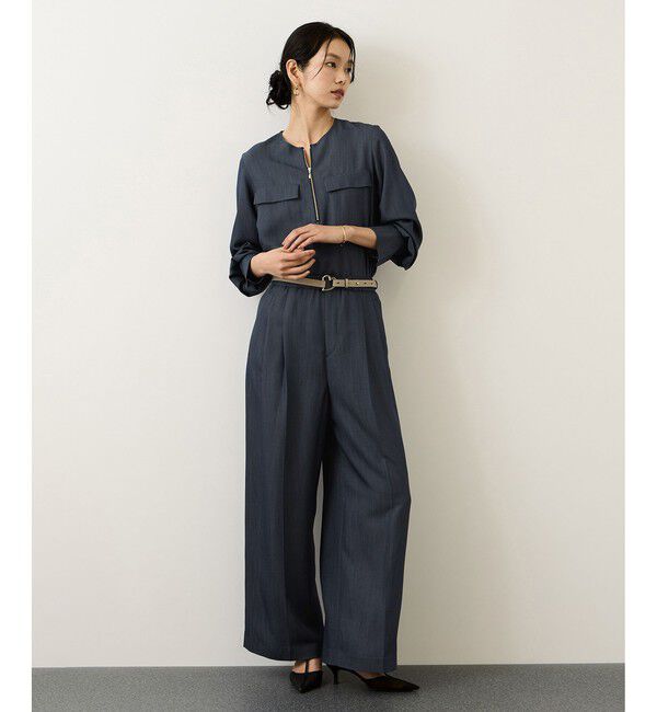 ROPE「イージータックワイドパンツ/セットアップ対応・イージーケア」|チノ|