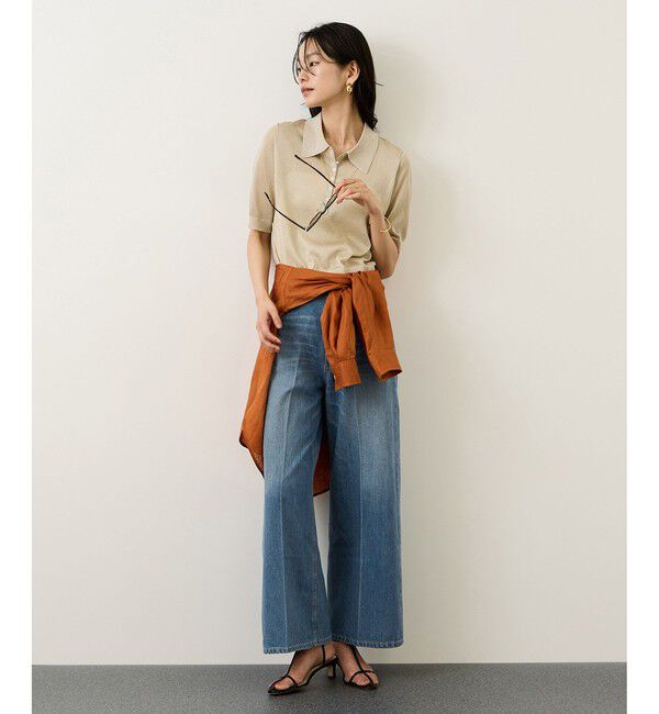 ROPE「イージーワイドデニムパンツ(岡山デニム)/セットアップ対応・イージーケア」|デニム|