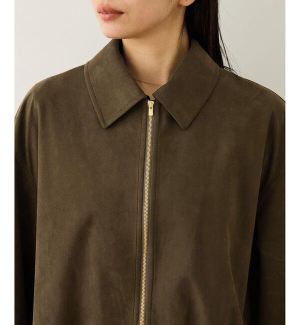 ROPE「スエードライク スプリイングブルゾン」|ブルゾン・スタジャン|