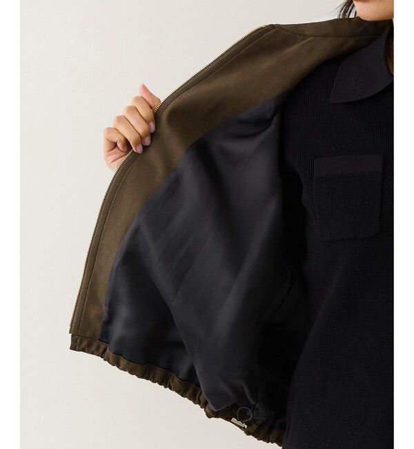 ROPE「スエードライク スプリイングブルゾン」|ブルゾン・スタジャン|