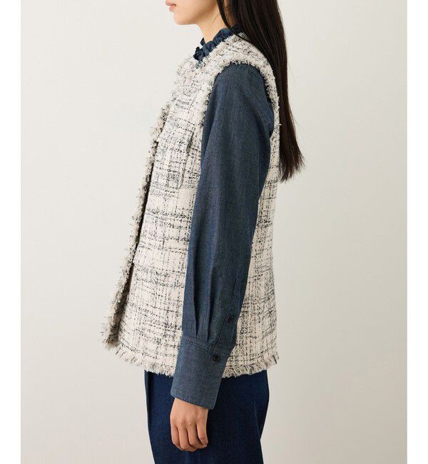 ROPE「ツイードVネックジレ」|ベスト・ジレ|