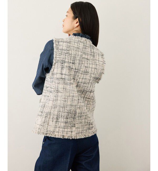 ROPE「ツイードVネックジレ」|ベスト・ジレ|