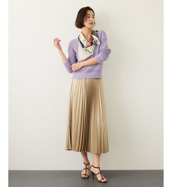 ROPE「シャイニープリーツスカート/イージーケア」|スカート|
