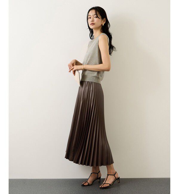 ROPE「シャイニープリーツスカート/イージーケア」|スカート|