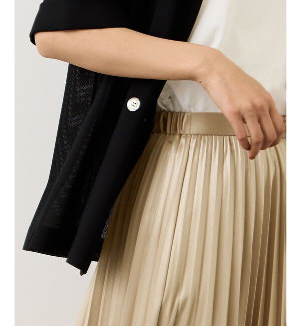 ROPE「シャイニープリーツスカート/イージーケア」|スカート|